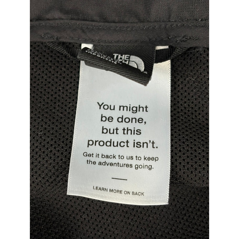 The North Face Womens XL Black Circular Design Hooded Windbreaker Jacket - Picture 9 of 11